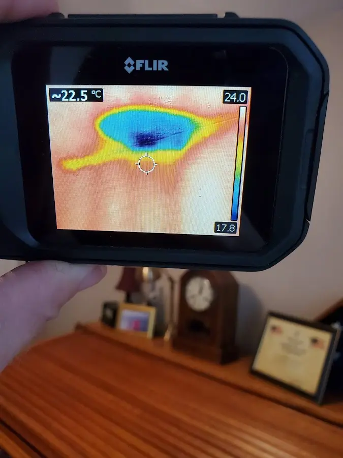 Thermal imaging inspection for water damage in Jackson